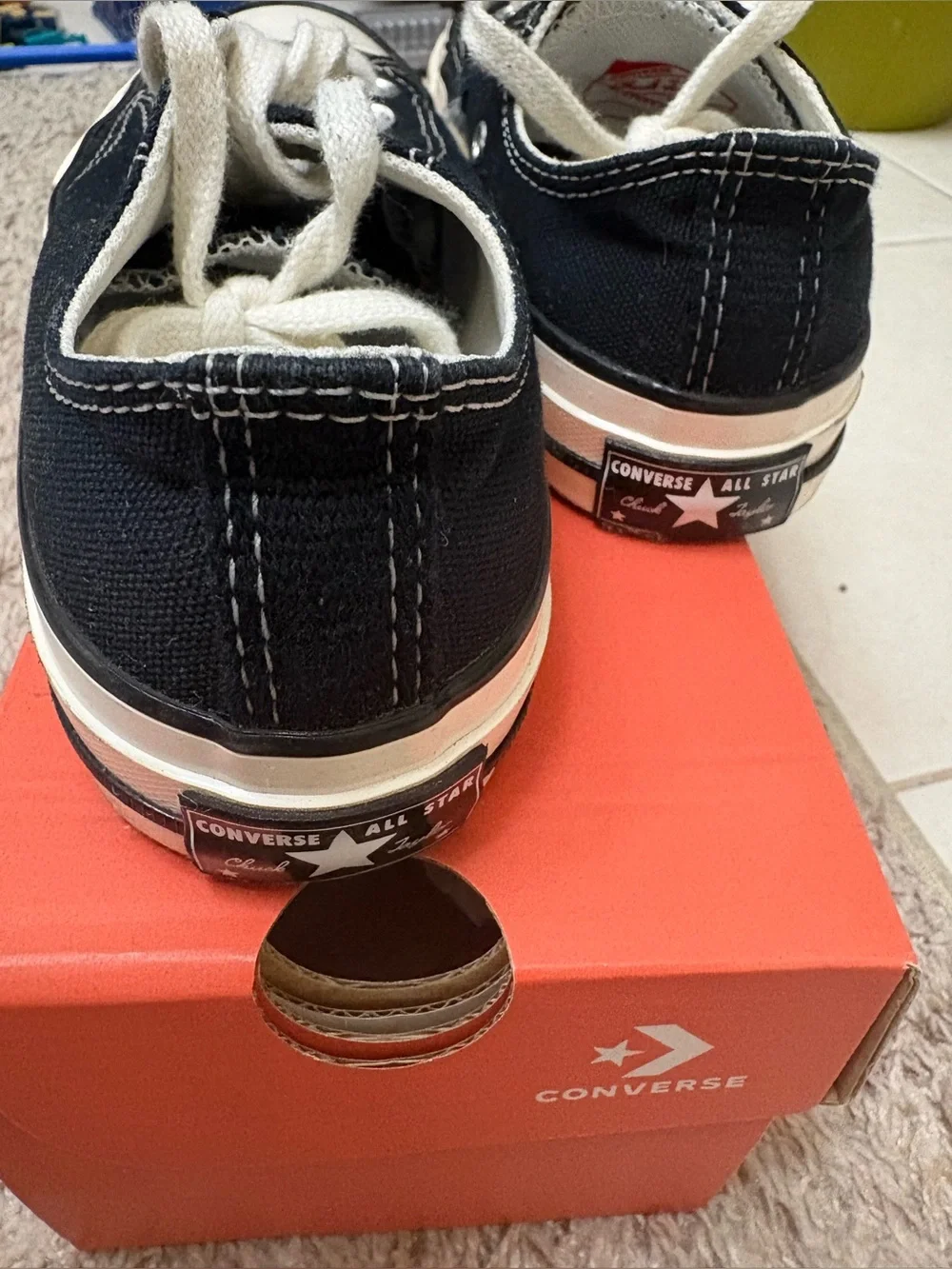 Converse Kids Chucks Black Classic Low-Top Sneakers from Korea
